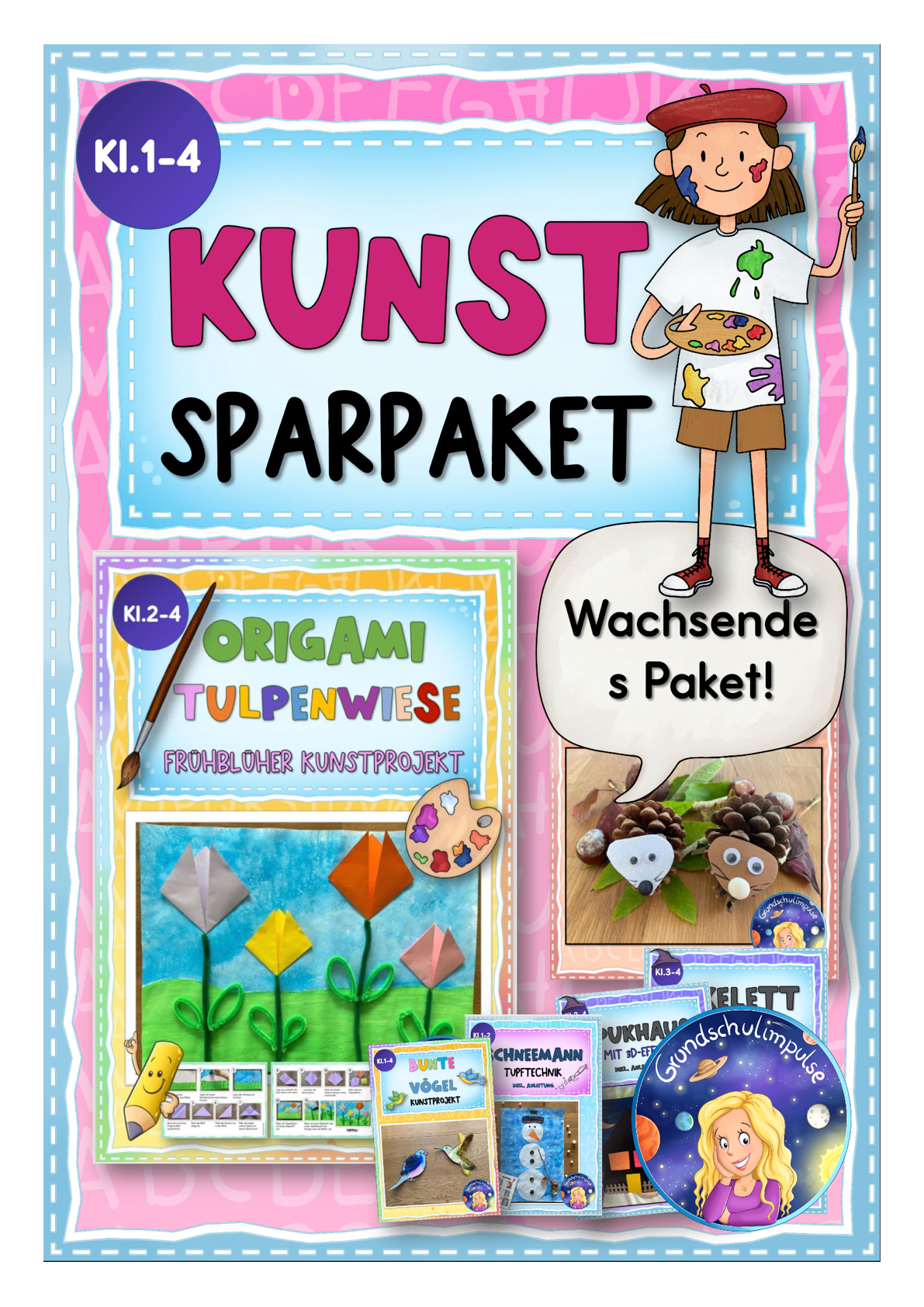 Wachsendes Materialpaket: Kunstunterricht (Klasse 1-4)