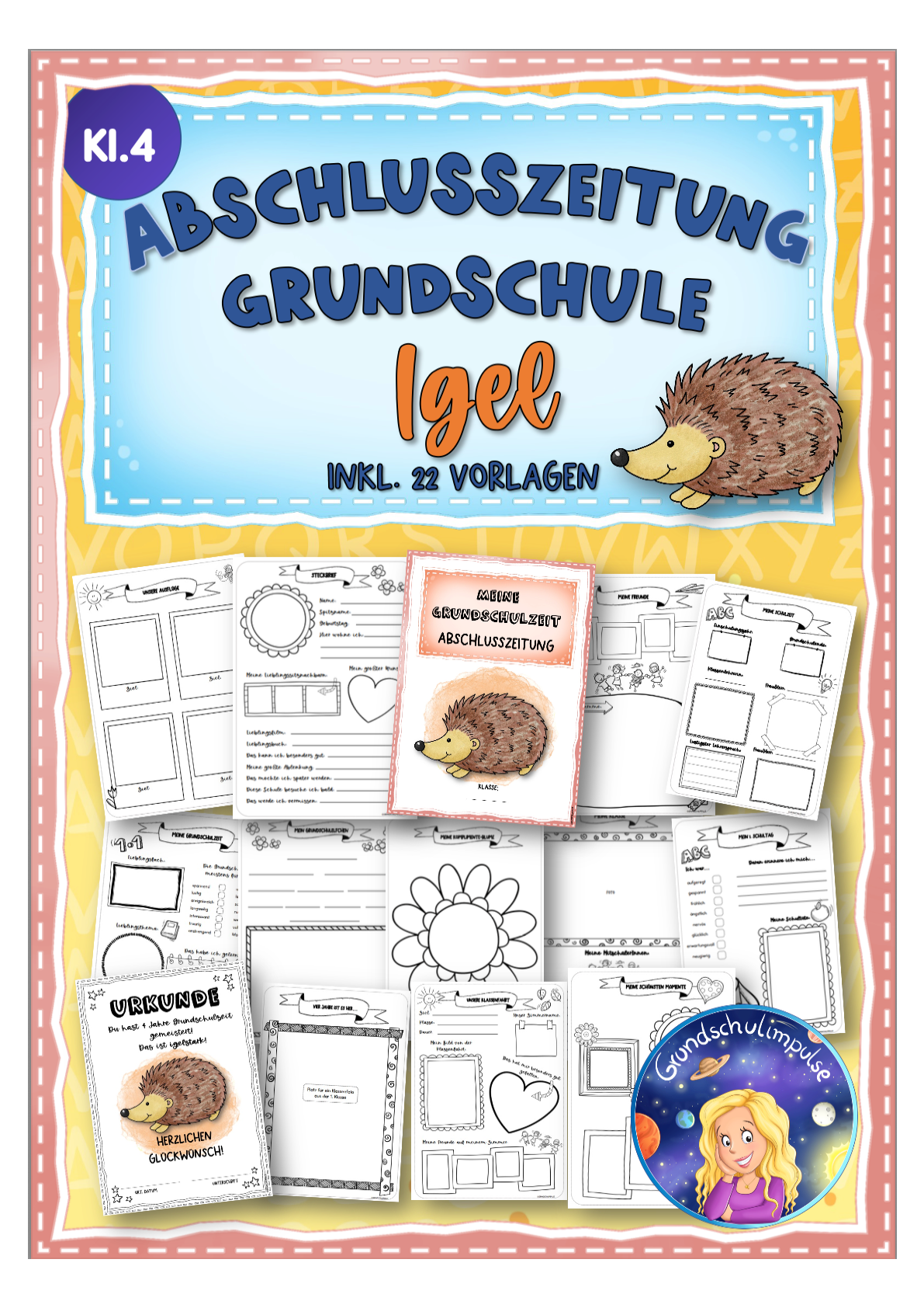 Abschlusszeitung Grundschulzeit: Igelklasse