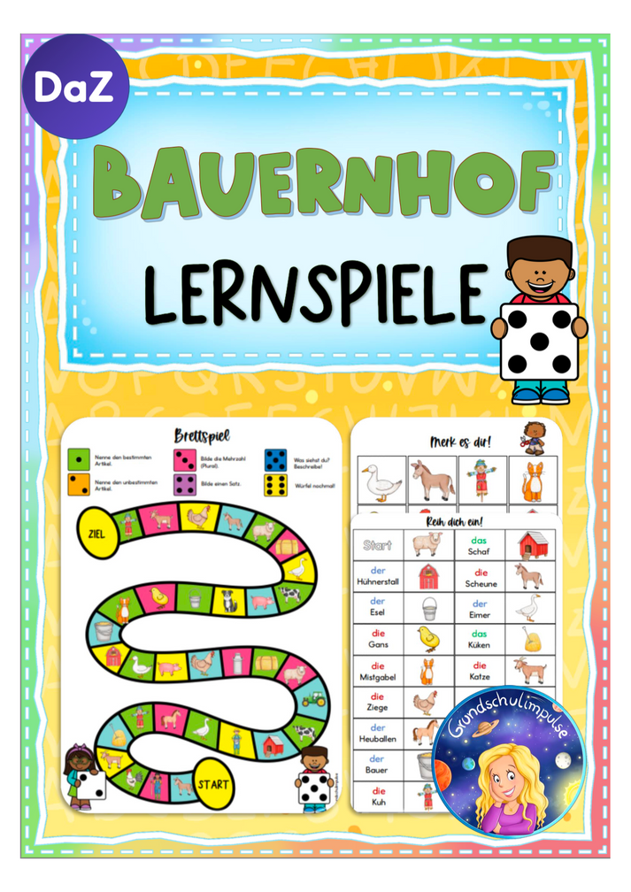 Bauernhof: Lernspiele (DaZ/DaF) – Grundschulimpulse