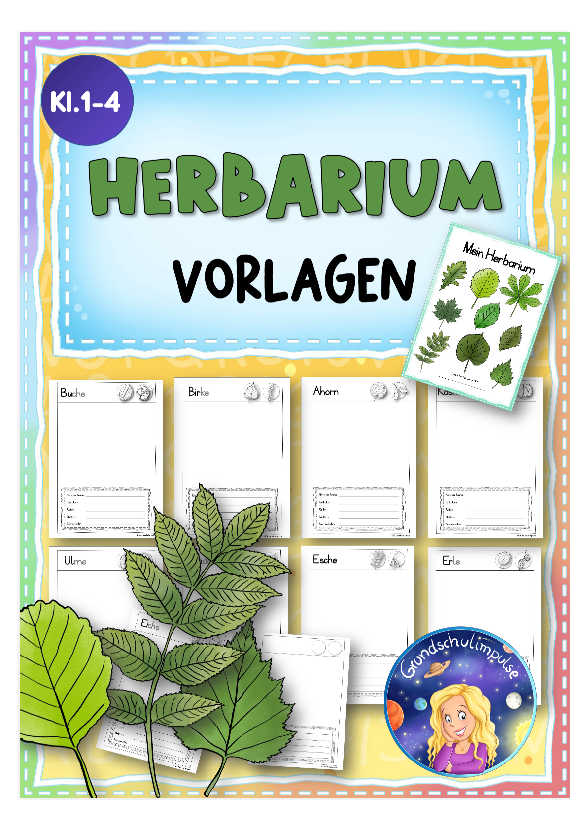Herbarium - Vorlagen inkl. Wort-Bildkarten (Klasse 1-4)