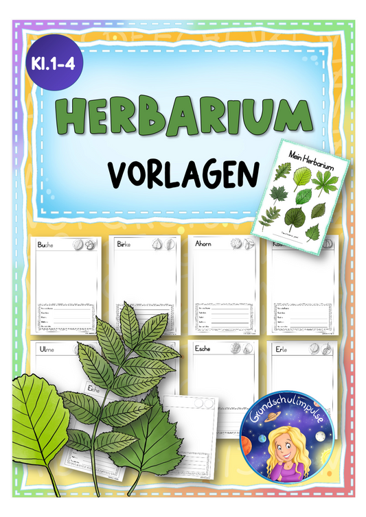 Herbarium - Vorlagen inkl. Wort-Bildkarten (Klasse 1-4)