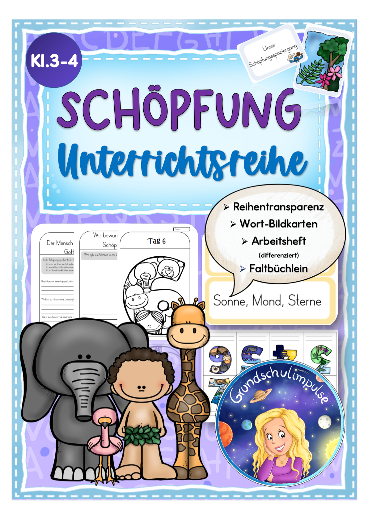 Die Schöpfungsgeschichte: Unterrichtsreihe (Klasse 3-4)