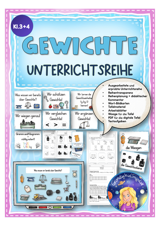Gewichte - Unterrichtsreihe (Klasse 3+4)