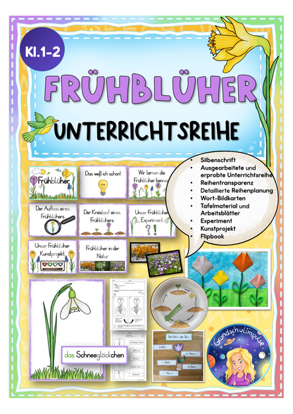 Frühblüher - Unterrichtsreihe (Klasse 1+2)
