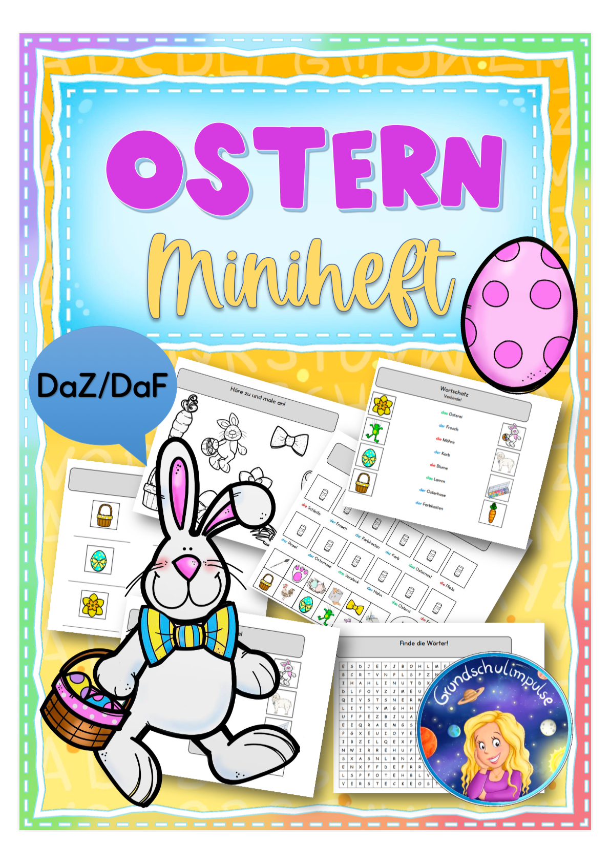 DaZ/DaF: Miniheft Ostern/Frühling