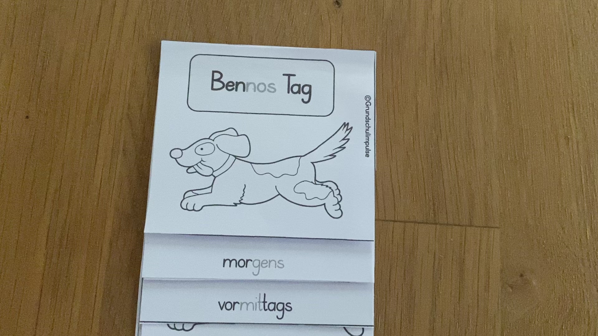 flipbook Tagesablauf Grundschule