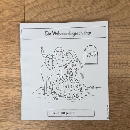Die Weihnachtsgeschichte - Miniheft in Reimen für die Grundschule (Religionsunterricht)