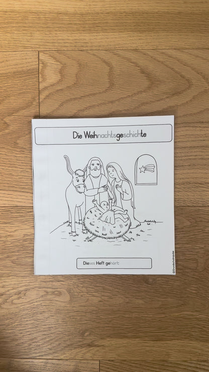 Die Weihnachtsgeschichte - Miniheft in Reimen für die Grundschule (Religionsunterricht)