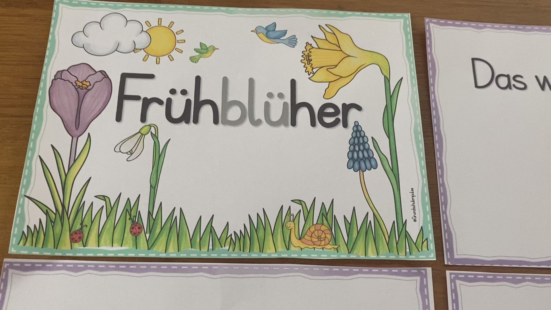 Unterrichtsreihe Frühblüher Grundschule