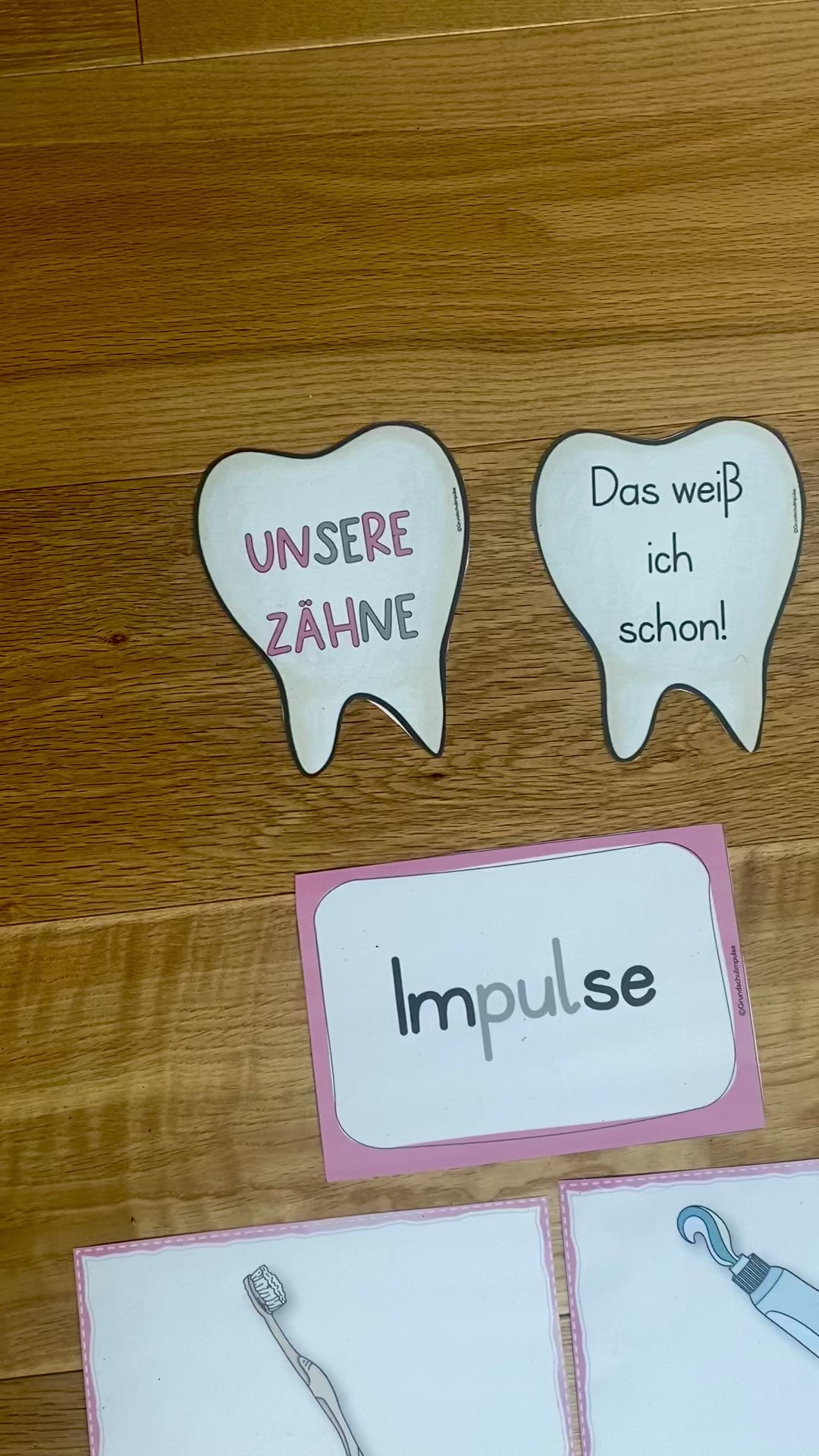 Unterrichtsreihe Zähne Grundschule